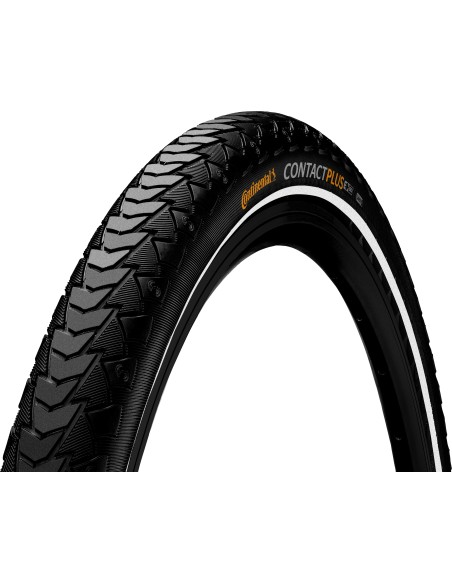 Reifen Continental Contact Plus Reflex 28 x 1.40" / 37-622 mm - Schwarz mit Reflexion