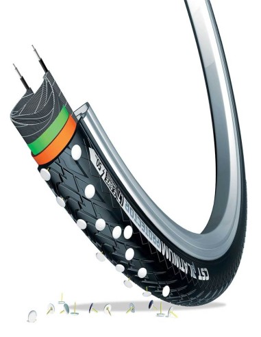 Reifen CST Platinum Protector 28 x 1.40"/37-622 mm - Schwarz mit Reflexion