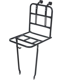 Vordergepäckträger Basil Front Carrier L 40 x 28 x 96 cm - Mattschwarz