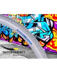 Reifen Dutch Perfect 28 x 1,40" / 40-622 mit Pannenschutz - Grau mit Reflexion