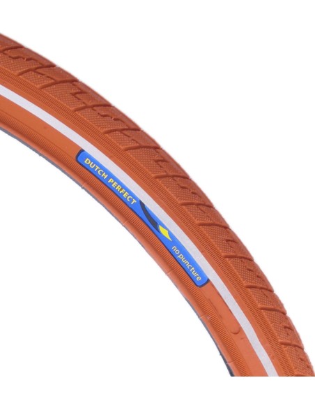 Reifen Dutch Perfect 28 x 1,40" / 40-622 mit Pannenschutz - Braun mit Reflexion
