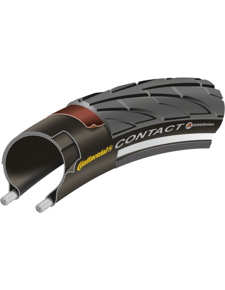Reifen Continental Contact Reflex 28 x 1.60" / 42-622 mm - Schwarz mit Reflexion