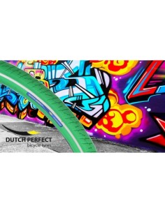 Reifen Dutch Perfect 28 x 2.00"/ 50-622mm mit Pannenschutz - Grün mit Reflexion