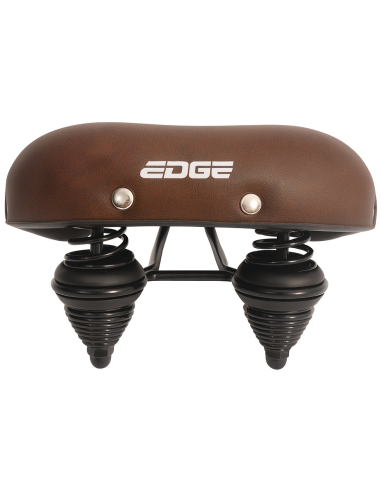 Fahrradsattel Edge Urban - mattes Dunkelbraun