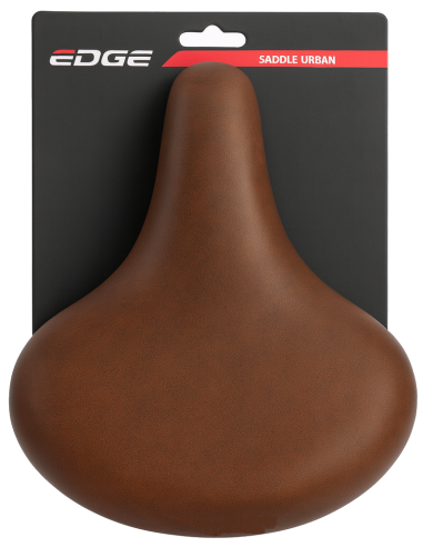 Fahrradsattel Edge Urban - mattes Dunkelbraun