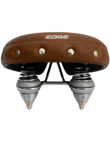 Fahrradsattel Edge Urban XL - mattes Dunkelbraun