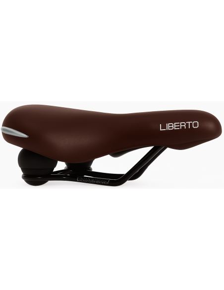 Fahrradsattel Edge Liberto - Mattbraun (auf einer Karte)