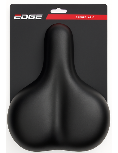 Fahrradsattel Edge Lazio - Schwarz