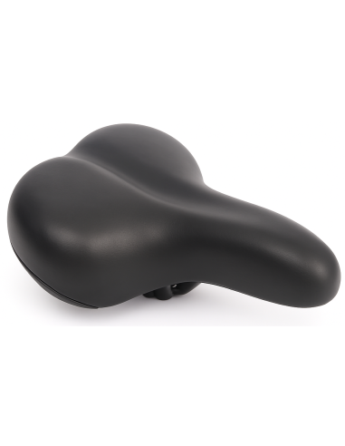 Fahrradsattel Edge City Soft inkl. Sattelkloben - Schwarz