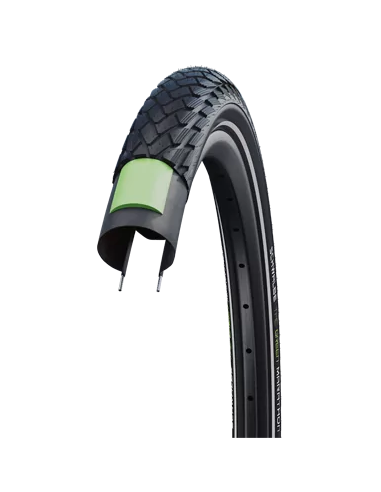 Reifen Schwalbe Green Marathon GreenGuard 20 x 1.50"/40-406mm - Schwarz mit Reflexion