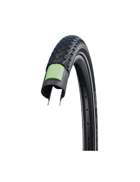 Reifen Schwalbe Green Marathon GreenGuard 20 x 1.50"/40-406mm - Schwarz mit Reflexion