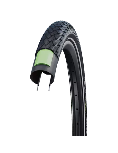 Reifen Schwalbe Green Marathon GreenGuard 28 x 1,75"/ 47-622mm - Schwarz mit Reflexion