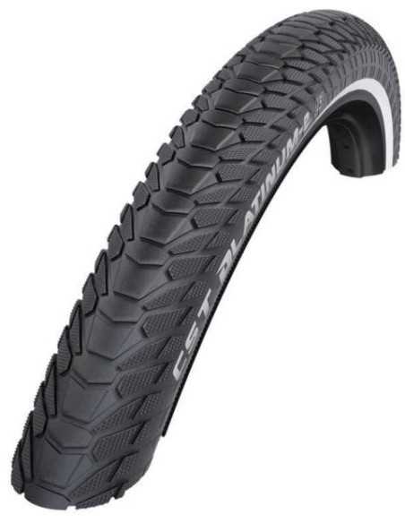 Reifen CST Platinum E 28 x 1.60" /42-622mm - Schwarz mit Reflexion