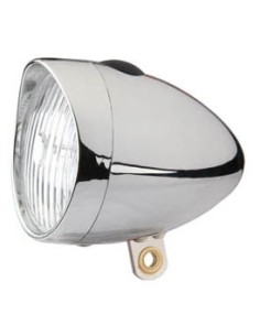 Scheinwerfer Edge Retro 3 LED Ein - Ausschalter - mit Batterien - Chrom