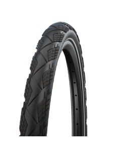 Faltreifen Schwalbe Marathon Efficiency Super Race / V-Guard 27,5 x 2,15" / 55-584 - Schwarz mit Reflexion