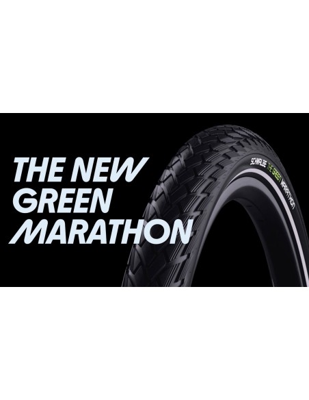 Reifen Schwalbe Green Marathon GreenGuard 28 x 2.00"/50-622mm - Schwarz mit Reflexion