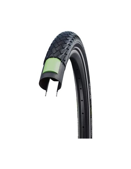 Reifen Schwalbe Green Marathon GreenGuard 28 x 1 ½" / 40-635mm - Schwarz mit Reflexion