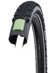 Reifen Schwalbe Smart Sam Plus DD/GreenGuard 29 x 2.25" / 57-622mm - Schwarz mit Reflexion