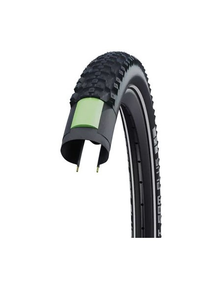 Reifen Schwalbe Smart Sam Plus DD/GreenGuard 29 x 2.25" / 57-622mm - Schwarz mit Reflexion