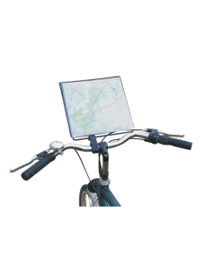 Kartenhalter für das Fahrrad Steco Kaart Mee A4-Format - Mattschwarz