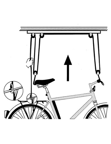Fahrrad-Lifter IceToolz P621 2 Rollen System