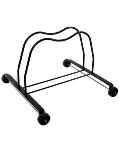 AUSSTELLUNGSSTÄNDER STAHL SCHWARZ M/4 RÄDER