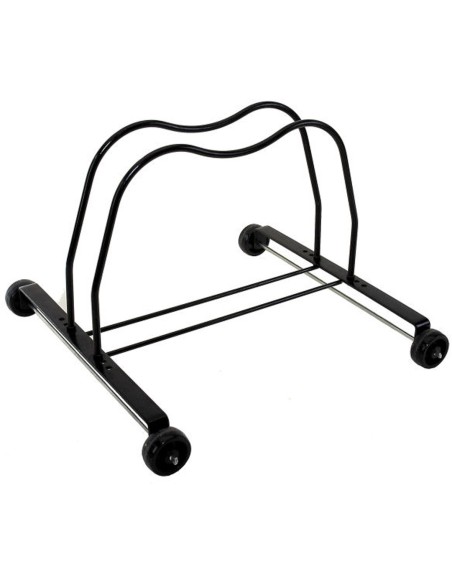 AUSSTELLUNGSSTÄNDER STAHL SCHWARZ M/4 RÄDER