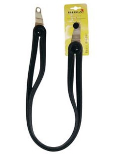 Spanngurt Gepäckträger Bibia Basic TGS 12mm Gummi mit Knopf und Achsplatte