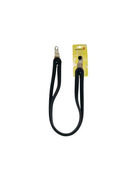 Spanngurt Gepäckträger Bibia Basic TGS 12mm Gummi mit Knopf und Achsplatte
