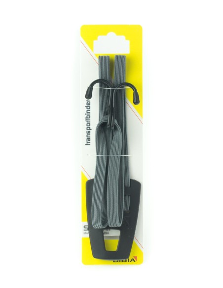Spanngurt Gepäckträger Bibia Amazing Grey mit Haken - passend für Vordergepäckträger - Grau