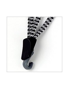 Spanngurt Gepäckträger Trio Bibia mit Edelstahlhaken - Schwarz/Weiß/Grau