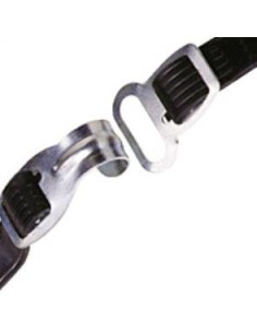 Spanngurt Gepäckträger Bibia mit Haken / Öse 50 cm - Schwarz