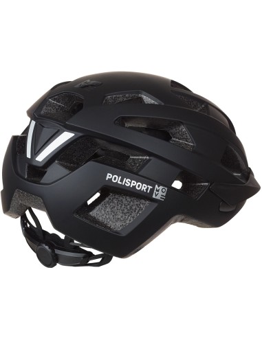 Fahrradhelm Polisport City Move L 58-61 cm - Schwarz