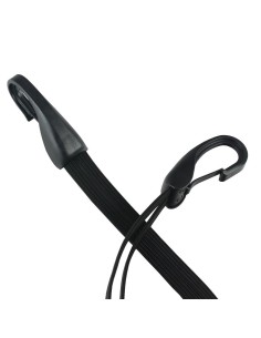 Spanngurt Gepäckträger Quattro Widek mit 4 Gurte und großem Sicherheitshaken - 57 cm - Schwarz