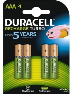 Batterie Duracell Wiederaufladbar AAA / HR03 NimH 1.2V - 750 mAh (4x)