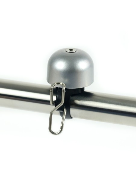 Fahrradklingel Widek Paperclip mini - Silber