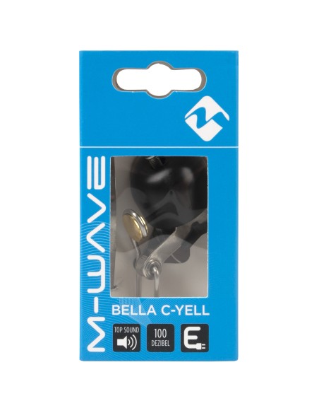 Fahrradklingel M-Wave Bella C-Yell  ø30mm - Schwarz