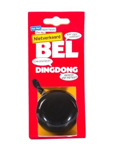 Fahrradklingel Ding-Dong NietVerkeerd ø60mm - Schwarz