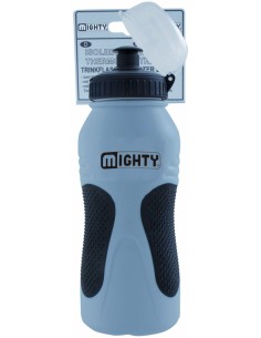 Trinkflasche Mighty 600ml mit Anti-Rutsch - Silber