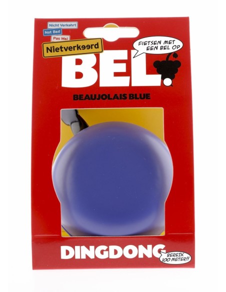 Fahrradklingel Ding-Dong NietVerkeerd ø80mm - Beaujolais Blue