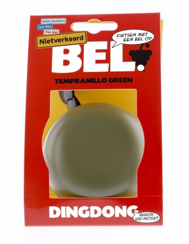 Fahrradklingel Ding-Dong NietVerkeerd ø80mm - Tempranillo Green