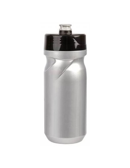 Trinkflasche mit Schraubverschluss Polisport S600 - 600ml - Silber/Schwarz