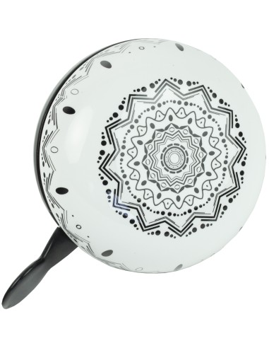 Fahrradklingel Ding-Dong Widek Mandala ø80mm - Zebra Black