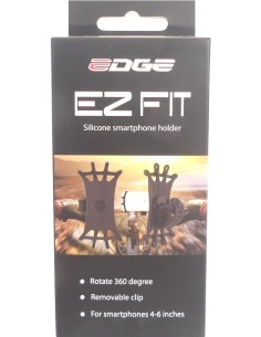 Telefonhalter Edge EZ Fit - 360 ° - Silikon - Schwarz