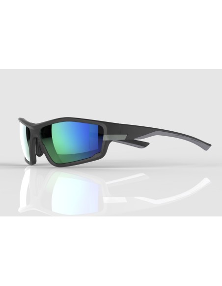 Sonnenbrille Mirage Sport mit 3 Paar Gläsern - Schwarz/Grau