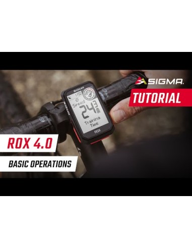 Fahrradcomputer GPS Sigma ROX 4.0 mit Standard-Lenkerhalterung - Schwarz