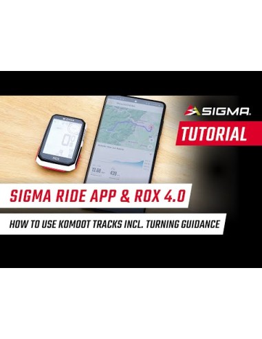 Fahrradcomputer GPS Sigma ROX 4.0 mit Standard-Lenkerhalterung - Schwarz