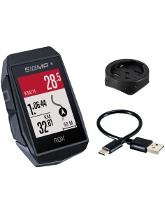 GPS Fahrradcomputer Sigma ROX 11.1 EVO GPS mit Standard Lenkerhalterung - Schwarz