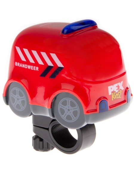 Fahrradklingel mit Sirene und Blinklichtern PexKids "Feuerwehrauto Perry"