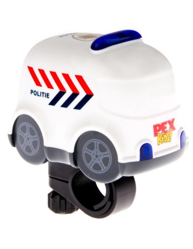 Fahrradklingel mit Sirene und Blinklichtern PexKids "Polizeiauto Finn"